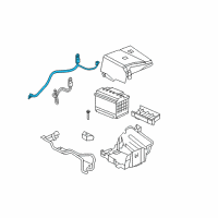 OEM Pontiac Positive Cable Diagram - 25850288