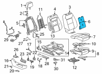 OEM Chevrolet Silverado 2500 HD Seat Back Heater Diagram - 84837434