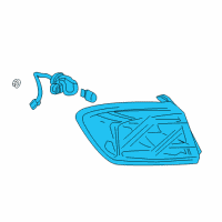 OEM 2019 Chevrolet Cruze Tail Lamp Assembly Diagram - 84332799