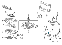 OEM 2021 Cadillac CT4 Lumbar Switch Diagram - 84649557