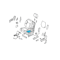 OEM 2012 Nissan Rogue Heater Unit-Front Seat Cushion Diagram - 87335-JM00A