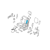 OEM Nissan Rogue Select Heater Unit-Front Seat Back Diagram - 87635-JM00A