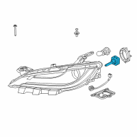 OEM 2015 Chrysler 200 Headlamp Diagram - L0000D3S