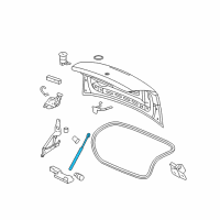 OEM Pontiac G5 Strut Asm-Rear Compartment Lid Diagram - 15836653