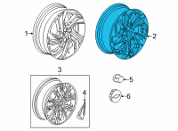 OEM 2022 Chevrolet Bolt EUV Wheel, Alloy Diagram - 42767482