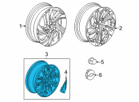 OEM 2022 Chevrolet Bolt EUV Alloy Wheels Diagram - 42775773
