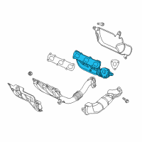 OEM 2014 Jeep Grand Cherokee Exhaust Manifold Diagram - 68247778AB