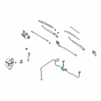 OEM 2000 Nissan Altima Hose Washer Diagram - 28940-9E000