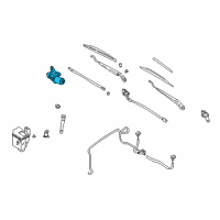 OEM 2001 Nissan Altima Motor Assy-Windshield Wiper Diagram - 28810-9B000