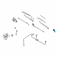 OEM 1998 Nissan Altima Pivot Assy-Wiper, No 2 Diagram - 28850-9B000