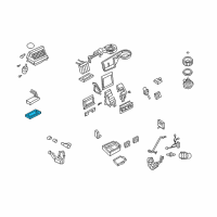 OEM Mercury Evaporator Core Seal Diagram - 6L2Z-18658-A