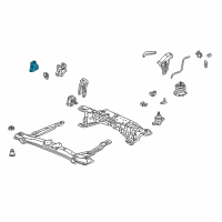 OEM Honda Rubber, Transmission Mounting (AT) Diagram - 50806-S0A-980