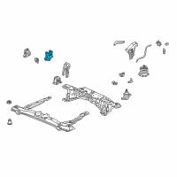 OEM 2002 Honda Accord Bracket, Transmission Mounting (Automatic) Diagram - 50825-S84-000