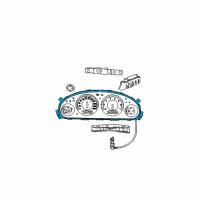 OEM 2006 Dodge Caravan Cluster-Instrument Panel Diagram - 56044973AD