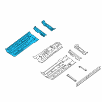 OEM 2014 Nissan Altima Floor Front Diagram - 74320-3TA0A