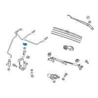 OEM 2022 Honda Pilot Cap, Washer Mouth Diagram - 76802-TG7-A01