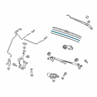 OEM 2016 Honda Pilot Rubber, Blade (600MM) Diagram - 76622-TG7-A01