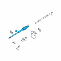 OEM 2002 Lexus LS430 Shaft Assy, Steering Intermediate, NO.2 Diagram - 45260-50070