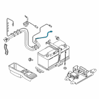 OEM 2010 BMW X6 Positive Cable Diagram - 61-12-9-204-964