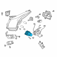 OEM 2017 Cadillac ATS Run Lamp Bulb Diagram - 22783822