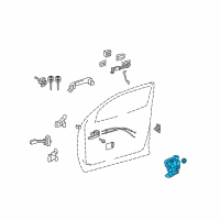 OEM 2010 Toyota Camry Lock Assembly Diagram - 69030-0C060