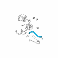 OEM 2002 Chevrolet Cavalier Hose Asm-P/S Gear Inlet *Marked Print Diagram - 22670490