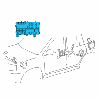 OEM 2006 Toyota Matrix Relay Box Relay Diagram - 88263-21010