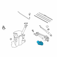 OEM 2014 Toyota Prius C Front Motor Diagram - 85110-52830