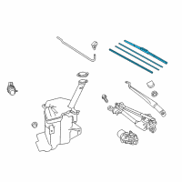 OEM 2018 Toyota Prius C Front Blade Diagram - 85212-52220