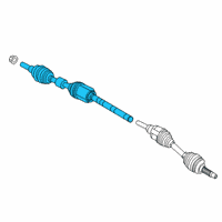 OEM Lincoln Corsair SHAFT - FRONT AXLE Diagram - LX6Z-3B436-BR