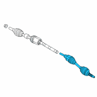 OEM Lincoln Corsair SHAFT - FRONT AXLE Diagram - LX6Z-3B437-D