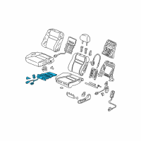 OEM Honda Heater, Left Front Seat Cushion Diagram - 81534-SDA-A05