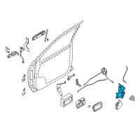 OEM Infiniti QX4 Lock Assy-Front Door, R Diagram - 80502-4W90A