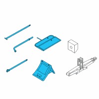 OEM Infiniti QX80 Tool Set Diagram - 99501-1LA0C