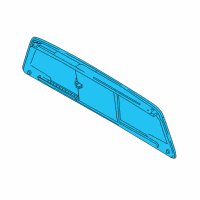 OEM Nissan Titan Glass-Back Window Diagram - 79700-EZ20A