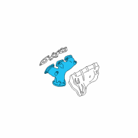 OEM 2003 Nissan Murano Exhaust Manifold Assembly Diagram - 14006-8J100