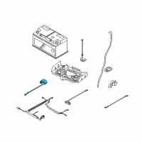 OEM BMW 128i Negative Battery Cable Diagram - 61-12-7-616-199