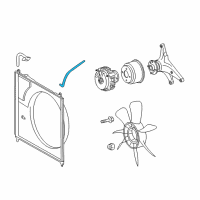 OEM 2014 Toyota Tundra Reservoir Hose Diagram - 16567-0P100