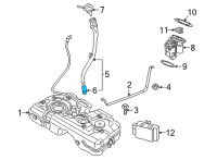 OEM 2010 BMW 550i GT Filler Pipe Diagram - 16-11-7-205-699