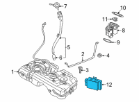OEM BMW 335i GT xDrive Control Unit For Fuel Pump Diagram - 16-14-9-494-391