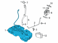 OEM 2020 BMW M235i xDrive Gran Coupe PLASTIC FUEL TANK Diagram - 16-11-9-895-427