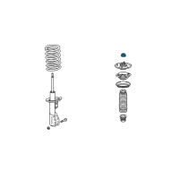 OEM 1998 Oldsmobile Cutlass Top Nut Diagram - 22196749