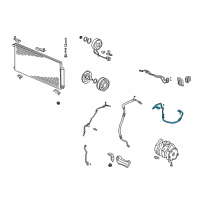 OEM 2011 Honda Element Hose, Discharge Diagram - 80315-SCV-A90