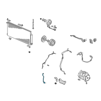 OEM Honda Element Pipe B, Receiver Diagram - 80342-SCV-A02