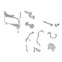 OEM 2005 Honda Element Pipe A, Receiver Diagram - 80341-SCV-A01