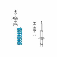 OEM 2003 Acura TL Spring, Front (Showa) Diagram - 51401-S3M-A02