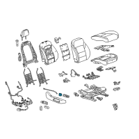 OEM 2017 Chevrolet Malibu Lumbar Switch Diagram - 84470369