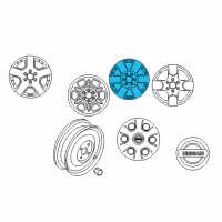 OEM 2008 Nissan Xterra Aluminum Wheel Diagram - 40300-ZS16D