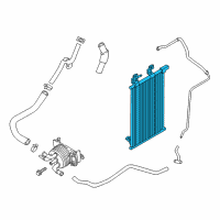 OEM 2017 Nissan Titan XD Cooler Assembly-Auto Trans Oil Diagram - 21606-EZ21A