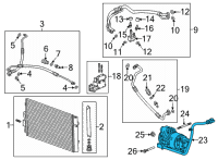 OEM Chevrolet Bolt EUV Compressor Diagram - 42781691